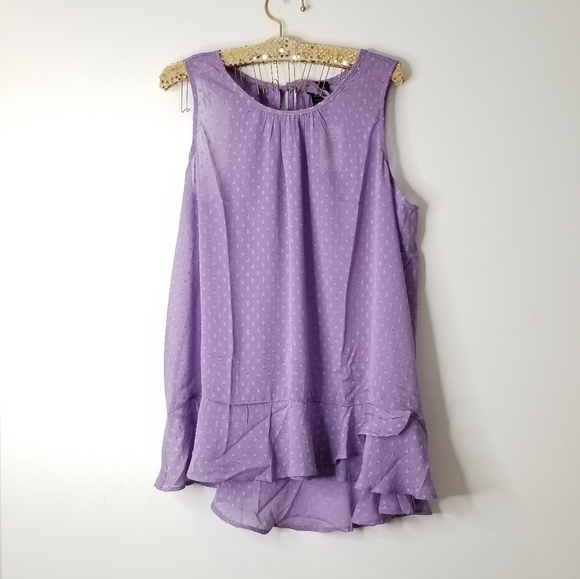torrid Tops - Torrid Light Purple Sheer Sleeveless Top